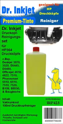 Produktbild von HP364 Dr.Inkjet Düsenreinigungsset für HP Drucker mit den HP364 Druckerpatronen oder baugleiche Druckköpfe - IRP423