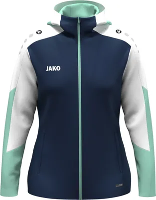 Produktbild von JAKO Damen Kapuzenjacke Dynamic - 6870D, Farbe:marine/weiß/minze, Größe:L (42/44)
