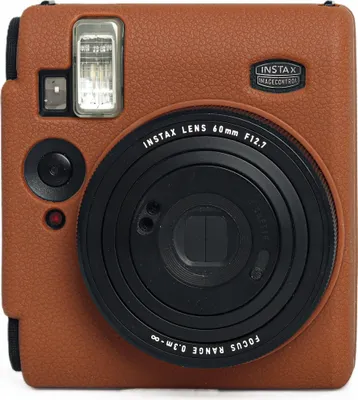 Zdjęcie produktu dla Futerał Etui Pokrowiec Case Silikon do Fuji FujiFilm INSTAX Mini 99 Brązowy