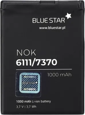 Immagine prodotto di Bluestar batteria di ricambio compatibile con Nokia 6111 / 7370 / N76 / 2630 / 2760 / N75 / 2600 Classic 1000 mAh batteria sostitutiva Accu BL-4B