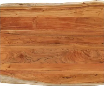 Produktbild von Tischplatte 100x80x3,8cm Rechteckig Massivholz Akazie Baumkante