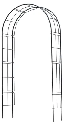 Productafbeelding van Steel arch pergola - NATURE - 113x38xH229cm - Black