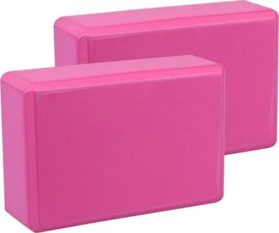 Produktbild von Famanu Yoga Block Set - Antislip, Rosa - 2 Stück
