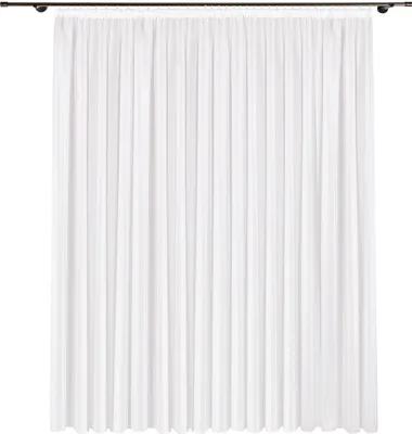 Produktbild von Gerster Langstore mit Käuselband B = 450 x H =245 cmTransparent Voile Uni weiß