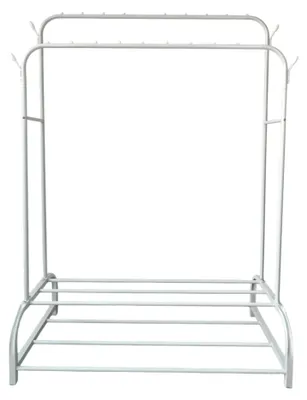 Imagen del producto de Tendedero online de Lendo 110x55x160 cm blanco con ganchos