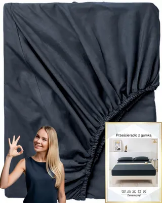 Produktbild von Home91 Spannbettlaken Baumwolle Premium 180x200 cm Grau