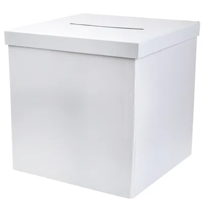 Immagine prodotto di Salvadanaio, bianco, 20x20x20cm, matrimonio, compleanno