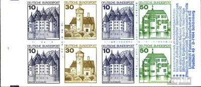 Produktbild von Briefmarken BRD (BR.Deutschland) 1980 Mi MH22n (kompl.Ausg.) postfrisch Burgen und Schlösser