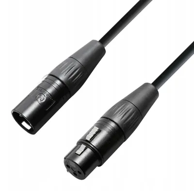 Imagen del producto de Cable de micrófono Adam Hall K4KMMF, conector XLR a XLR, longitud de 2.5 metros
