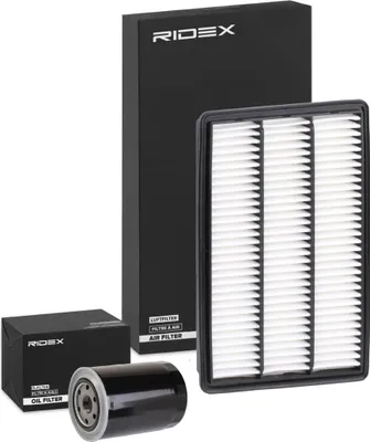 Produktbild von RIDEX Filterset Inspektionspaket Filtersatz für MITSUBISHI PAJERO IV (V8W, V9W) PAJERO III (V7W, V6W) PAJERO PININ (H6W, H7W) PAJERO CLASSIC (V2W)