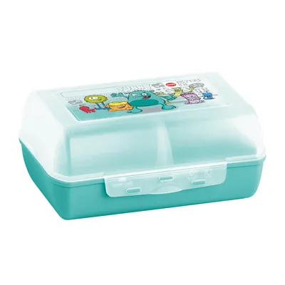 Immagine prodotto di EMSA Variabolo lunch box 16x11x7 cm con divisorio turchese/mostro
