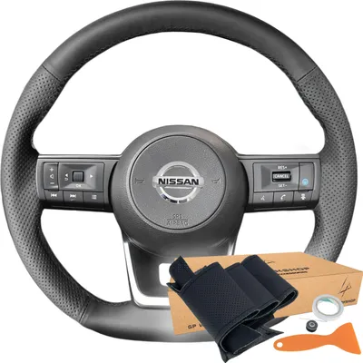 Immagine prodotto di Coperchio del volante per Nissan Qashqai J11 J10 Leaf X-Trail Tiida