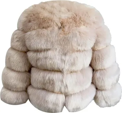 Image de Femme Manteau en Fourrure artificielle Court Faux fourrure Veste d'hiver en Fourrure artificielle Vêtements d'extérieur Unicolore Épais Parka Manteau d'hiver, Femme , beige, M