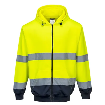 Immagine prodotto di Portwest B317 Giacca bicolore con cappuccio e zip Giallo/Navy Taglia M
