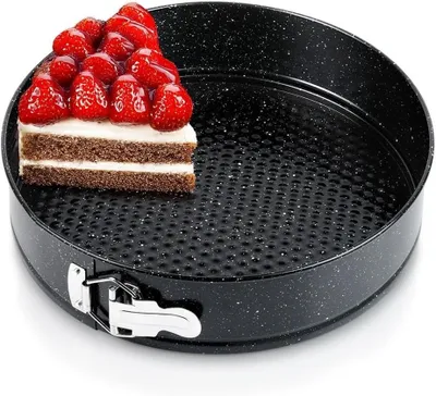 Obrázek produktu pro Forma na dort – kulatá forma na pečení – pro pečení dortů – s nepřilnavým povrchem – průměr 28 cm – černá