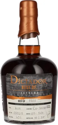 Produktbild von Dictador BEST OF 1987 EXTREMO Rum 30YO/050317/EX-SH298 40% Vol. 0,7l