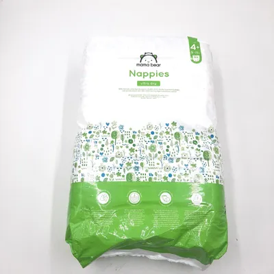 Produktbild von Amazon Mama Bear Windeln Babypflege Ultra Dry Größe 4 Plus bis 15 kg Komfort Sicherheit Weich