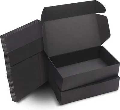 Produktbild von Famanu Geschenkboxen Schwarz (20 Stück) - Ideal für Geschenke zu Feierlichkeiten