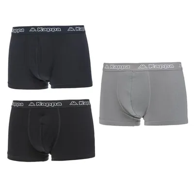 Produktbild von KAPPA 3er-Pack Boxershorts Marineblau / Hellgrau / Anthrazit Herren