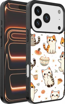 Produktbild von Geeignet für iPhone 17 Pro Max Telefon Fall mit Katze drucken - TPU zurück Abdeckung Fall Katze Design - Smartphonica