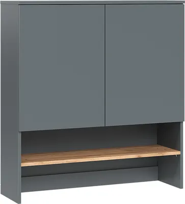 Produktbild von Waschmaschinenschrank Vicco Viktor Anthrazit/Goldkraft Eiche 93.6 x 100.4 cm, Model 55162