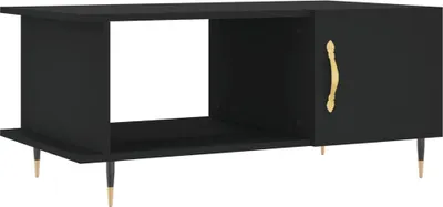 Obrázok produktu pre vidaXL Konferenčný stolík čierny 90x50x40 cm Drevo Materiál