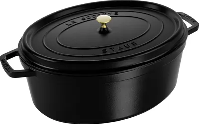 Produktbild von STAUB Cocotte, Gusseisen Bräter mit Deckel, 33 cm, 6,7 L, Oval, Alle Herdarten i