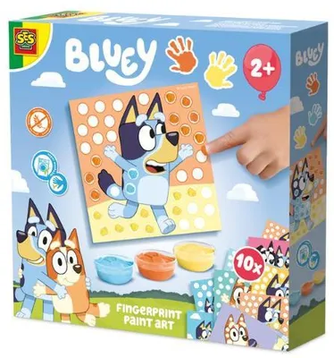 Immagine prodotto di Set di colori a dita Ses Bluey per bambini: gioco creativo