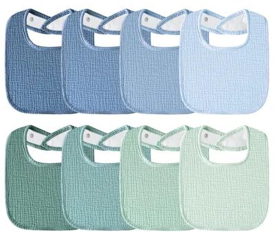 Produktbild von Omgoods – Set mit 6 Musselin-Lätzchen für Babys