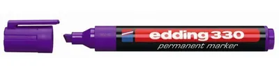 Image de Marqueur permanent Edding violet pointe biseautée