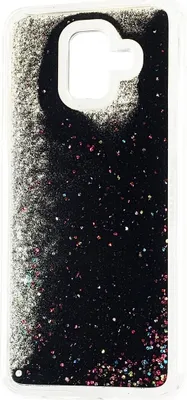Image de Coque à paillettes liquides Samsung Galaxy A6 2018 - Noir KP23452