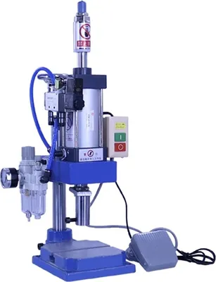 Obrázok produktu pre Pneumatický lis, tlak 200 kg, nastaviteľná veľkosť pracovného stola, zlatá farba