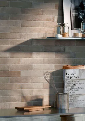 Produktbild von CASA39 Fliesen Ziegeloptik Beige 7x28 cm Marazzi Terramix