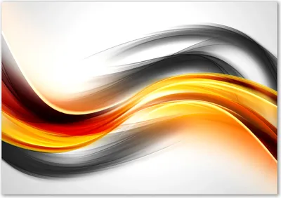 Produktbild von Tulup® Glas-Bild - 100 x 70 - Wandbild aus Glas - Wandkunst - Wandbild hinter gehärtetem Sicherheitsglas - Kunst: modern & klassisch - Abstrakte Wellen - Gelb