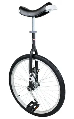 Produktbild von QU-AX Einrad OnlyOne 24", schwarze Alufelge, Reifen schwarz (19010)
