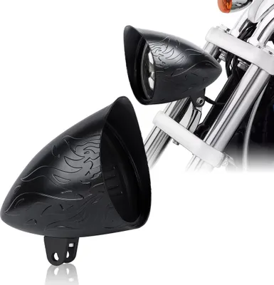 Obrázok produktu pre Súprava krytu LED svetlometu 5,75" pre Harley Davidson SF1 čierna