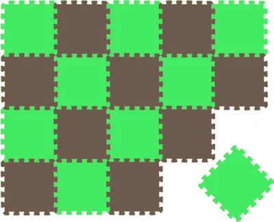 Produktbild von 18 Teile Baby Kinder Puzzlematte ab Null - 30x30 Puzzle Spielmatte Krabbelmatte