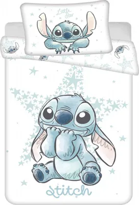 Produktbild von Disney Lilo und Stitch Alien Babybettwäsche Bettbezug 100 x 135 cm + Kissenbezug 40 x 60 cm, 100% Baumwolle