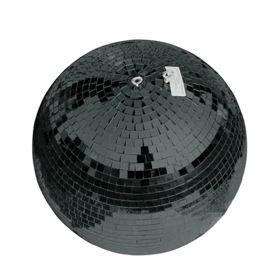 Produktbild von Spiegelkugel 40cm - Discokugel - 10x10mm Echtglas Spiegel - PROFI Serie - schwarz