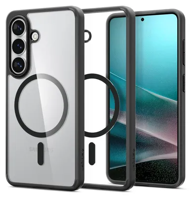 Produktbild von Spigen Ultra Hybrid (MagFit), Cover, Samsung, Galaxy S26, 16 cm (6.3"), Transparent, Schwarz