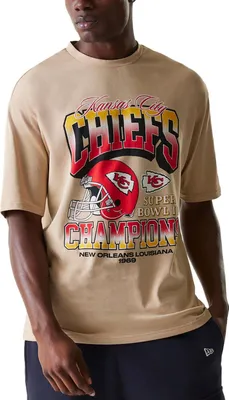 Produktbild von New Era Nfl Washed Super Bowl Oversized Kansas City Chiefs Kurzarm-t-shirt Beige XL Mann Beige XL