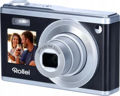 Produktbild von Rollei Compactline 10x Aparat kompaktowy 60 MP CMOS 5264 x 3888 pikseli Szary, srebrny