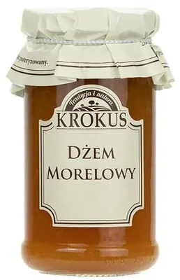 DŻEM MORELOWY O OBNIŻONEJ ZAWARTOŚCI CUKRU BEZGLUTENOWY 235 g - KROKUS