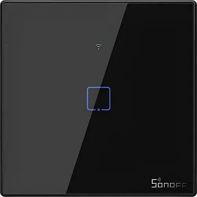 Obrázok produktu pre Sonoff WiFi inteligentný nástenný vypínač 1-Way T3EU1C, dotykové sklo, 1 ks.