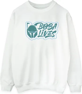 Produktbild von Star Wars - "The Book Of Boba Fett Lives" Sweatshirt für Herren BI43991 (S) (Weiß)