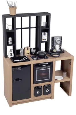 Productafbeelding van Smoby Loft children's kitchen with 32 accessories. industrial design. from 3 years old