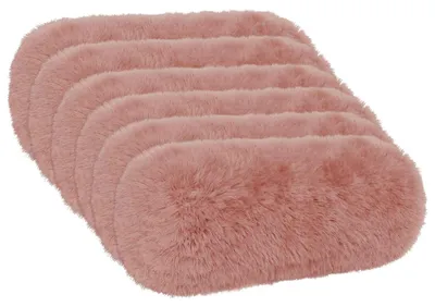 Produktbild von vidaXL Kissenbezug 6 pcs HEERLEN Rosa Ø 15 x 40 cm PV Fleece