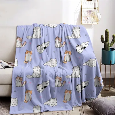 Produktbild von Kuscheldecke für Katzen, 130 x 150 cm, mit 3D-Druck