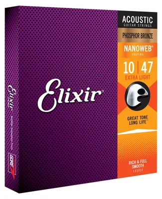 Zdjęcie produktu dla Elixir Strings 16002, Gitara, Stal, Akustyczny, 6 szt.