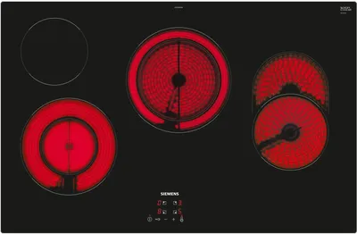 Produktbild von Siemens ET81RBHA1D, iQ300, Elektro-Kochfeld, 80 cm, Schwarz, Rahmenlos aufliegend